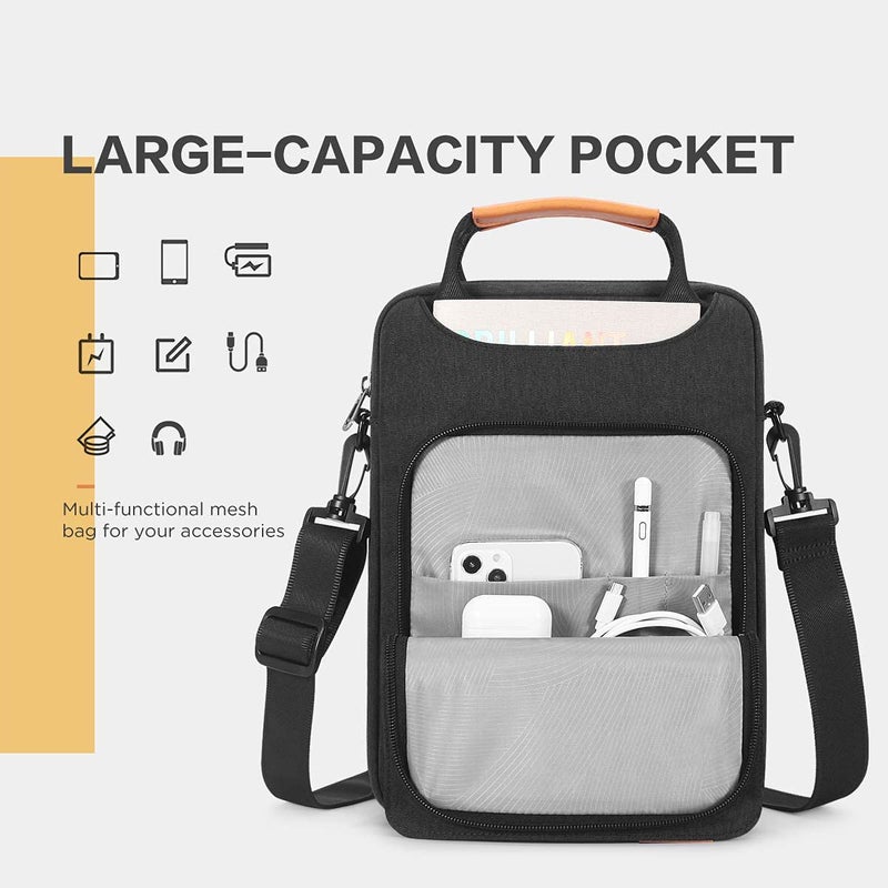NIDOO Laptop Shoulder Bag for 13"" 13.6"" Macbook Air M3 M2/ MacBook Pro / 12.9"" 13"" iPad Pro M4/ iPad Air M2 Tablet / 13 inch Surface Pro 10 9 8  Vertical Laptop Sleeve Handbag for 13.4"" XPS 13 Samsung - Image 2